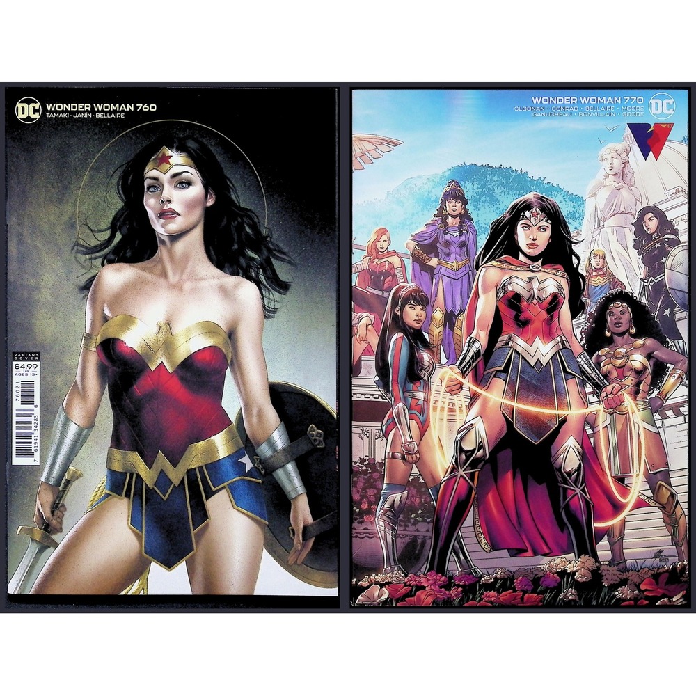 Wonder Woman 2X Comic Lot #760 770 Middleton Moore Variant DC